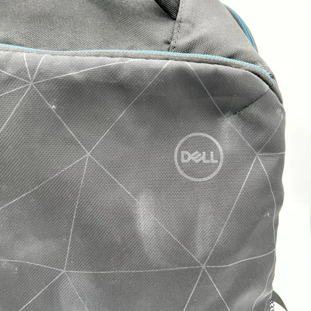 Dell Essential Unisex Backpack Core Black Gray Padded Shoulder Straps Laptop Bag